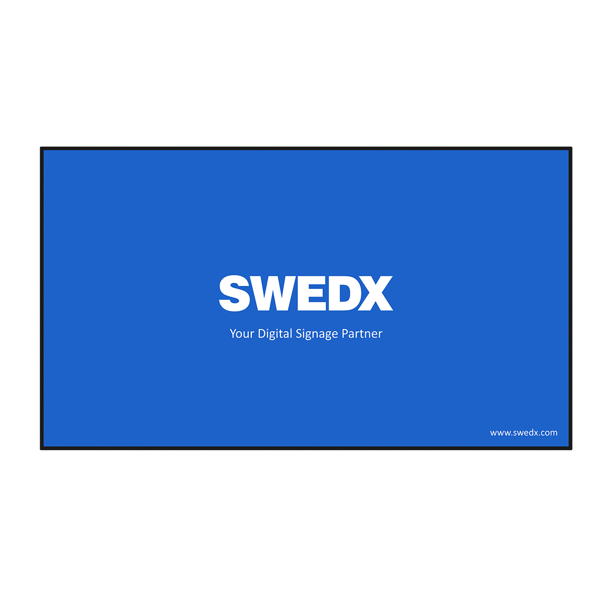 Swedx Monitor 50" Professionale Digital Signage 4K (3840x2160p) 24/7 350nit Dinamico e Potente